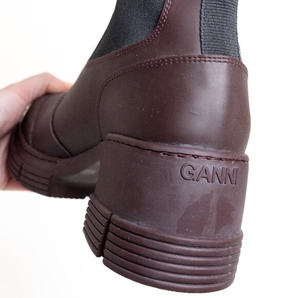 Ganni Brown Winter & Rain Boots - Picture 11 of 16
